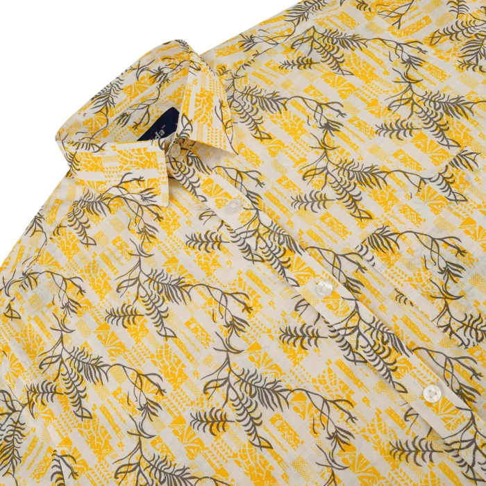 Fida Men's 100% Cotton Printed Half Sleeve Shirt - Image 3