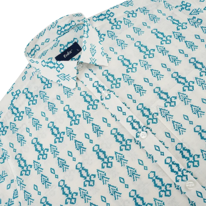 Fida Men's 100% Cotton Printed Half Sleeve Shirt - Image 3