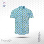 Fida Men's 100% Cotton Printed Half Sleeve Shirt - Image 2