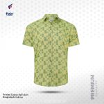 Fida Men's 100% Cotton Printed Half Sleeve Shirt - Image 2