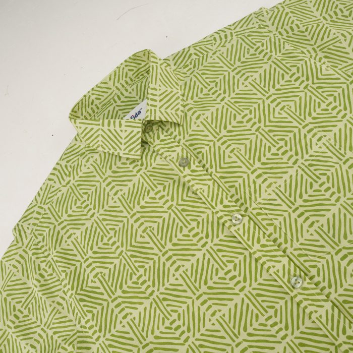 Fida Men's 100% Cotton Printed Half Sleeve Shirt - Image 3