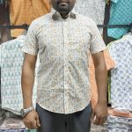 Fida Men's 100% Cotton Printed Half Sleeve Shirt