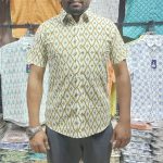 Fida Men's 100% Cotton Printed Half Sleeve Shirt