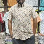 Fida Men's 100% Cotton Printed Half Sleeve Shirt