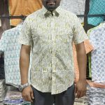 Fida Men's 100% Cotton Printed Half Sleeve Shirt