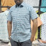 Fida Men's 100% Cotton Printed Half Sleeve Shirt