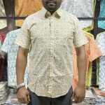Fida Men's 100% Cotton Printed Half Sleeve Shirt