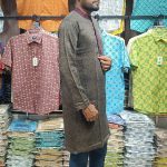 (Only Panjabi) Mens Premium Cotton Printed Panjabi-20253P - Image 4