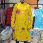 (Only Panjabi) Mens Premium Cotton Printed Panjabi-20255P