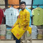 (Only Panjabi) Mens Premium Cotton Printed Panjabi-20255P - Image 4
