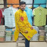 (Only Panjabi) Mens Premium Cotton Printed Panjabi-20255P - Image 5