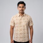 Fida Men's 100% Cotton Printed Half Sleeve Shirt