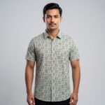 Fida Men's 100% Cotton Printed Half Sleeve Shirt