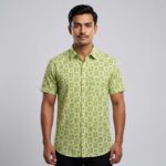 Fida Men's 100% Cotton Printed Half Sleeve Shirt