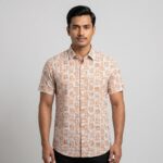 Fida Men's 100% Cotton Printed Half Sleeve Shirt