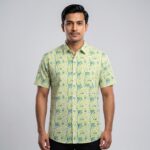 Fida Men's 100% Cotton Printed Half Sleeve Shirt