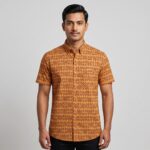 Fida Men's 100% Cotton Printed Half Sleeve Shirt
