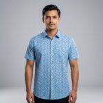 Fida Men's 100% Cotton Printed Half Sleeve Shirt