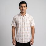 Fida Men's 100% Cotton Printed Half Sleeve Shirt