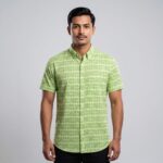 Fida Men's 100% Cotton Printed Half Sleeve Shirt