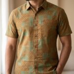Fida Men's 100% Cotton Printed Half Sleeve Shirt