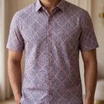 Fida Men's 100% Cotton Printed Half Sleeve Shirt