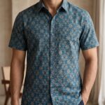 Fida Men's 100% Cotton Printed Half Sleeve Shirt