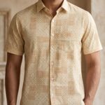 Fida Men's 100% Cotton Printed Half Sleeve Shirt