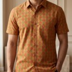 Fida Men's 100% Cotton Printed Half Sleeve Shirt