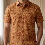 Fida Men's 100% Cotton Printed Half Sleeve Shirt
