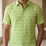 Fida Men's 100% Cotton Printed Half Sleeve Shirt