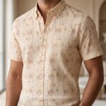 Fida Men's 100% Cotton Printed Half Sleeve Shirt