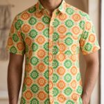 Fida Men's 100% Cotton Printed Half Sleeve Shirt
