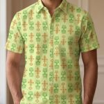 Fida Men's 100% Cotton Printed Half Sleeve Shirt